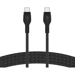 Кабель Belkin USB-C > USB-C заряджання/синхронізації 1м, 60Вт, Type-C, плетений, силіконовий, з ремі teh0013717