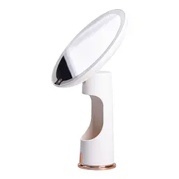 Косметичне дзеркало з LED-підсвіткою та органайзером 18,5 см, білий Yiwu HP-10-1AW - мініатюра 2