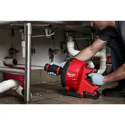 Акумуляторна безщіткова машина для прочищення MILWAUKEE, M18 FDCPF10-0C, трос 10м (каркас. відро) - мініатюра 4
