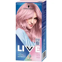 Временная краска для волос Schwarzkopf Live Pretty Pastels P123 Rose Gold 