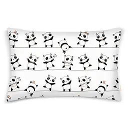 Дитяча постільна білизна в ліжечко FUNNY PANDAS, рожевий (PandasRoseCord_101Brick_140) - мініатюра 3
