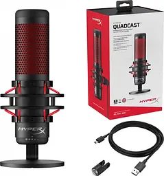 Мікрофон HyperX QuadCast (HX-MICQC-BK/4P5P6AA) [67621] - мініатюра 5