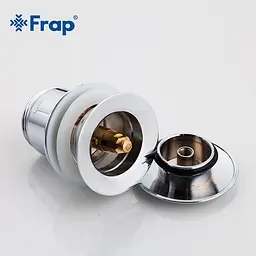 Донний клапан Frap F60, автомат, 1 1/4", хром, Хром - мініатюра 4