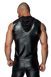 Чоловіча безрукавка з капюшоном Noir Handmade H062 Hooded Shirt, XXL, мокрий ефект
