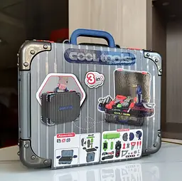 Набір інструментів у кейсі Cool Tools 2в1 – дитячий верстат із валізкою - мініатюра 6