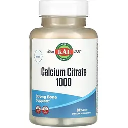 Амінокислота Calcium Citrate 1000 mg, 90 таблеток KAL vit0004006 - мініатюра 2