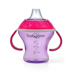 Поїлка непроливайка для дітей з м'яким носиком 3+ місяців 180 мл BabyOno Рожевий - мініатюра 2