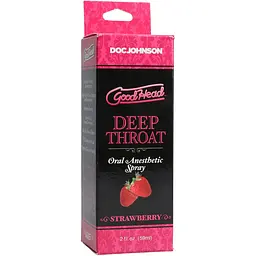 Спрей для мінету Doc Johnson GoodHead DeepThroat Spray - Sweet Strawberry 59 мл - мініатюра 3