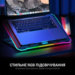 Охолоджувальна підставка для ноутбука GamePro Black (CP940) - мініатюра 8
