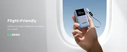 Павербанк з вбудованим кабелем Ugreen PB834 10000 мАг 55W з шкидкою зарядкою та цифровим LED дисплеєм - мініатюра 11