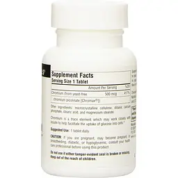 Мінерали Source Naturals Ультра Хром Піколінат 500 мкг 120 таблеток - мініатюра 2