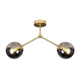 Потолочна люстра LED Levistella 7529811-2 BRZ+BK, 2 плафона, E27, бронзовий + чорний, сучасний стиль для дому - мініатюра 2