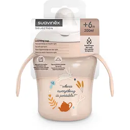 Чашка з носиком Suavinex Wonderland +6 місяців 200 мл рожева (402788) - мініатюра 4