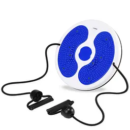 Диск здоров'я для талії Cornix Twisting Waist Disc з еспандерами White/Blue XR-0448