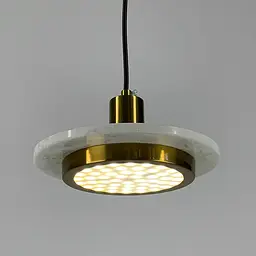 Підвіс Lumina із білим мармуровим плафоном LED в стилі Ар-деко Line.F SC 2/1 WH - мініатюра 8