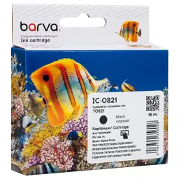 Картридж Barva Epson T0811/T0821 XL (C13T11114A10/C13T11214A10) 340ст, black (IC-0821)