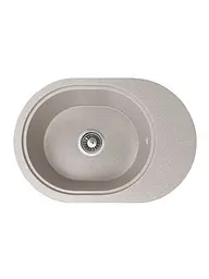 Кухонна мийка Adamant OVALE avena 610x420x180 мм, з крилом 61 см - мініатюра 1