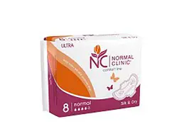 Прокладки гігієнічні NORMAL CLINIQUE 8 шт 4 краплі Ultra silk&dry