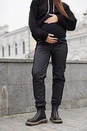 Теплі штани для вагітних Alesund S (42) Lullababe Чорний - мініатюра 4