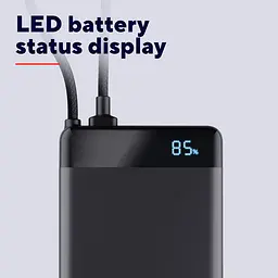 Trust Акумулятор портативний літій-іонний power bank Trust Fiera, 10000мА·рік, 2хUSB-C, 20W, PD/QC 3.0, чорний - мініатюра 2