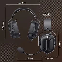 Ігрові навушники GamePro Genesis Hunter Black (HS1350B) [138320] - мініатюра 9