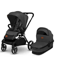 Універсальна коляска 2 в 1 Lionelo Mika Grey Graphite, темно-сіра (LO-MIKA 2IN1 GREY GRAPHITE) - мініатюра 7