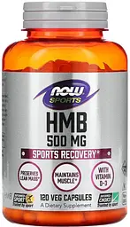 Гідроксиметилбутират ГМБ Now Foods HMB Sports 500 мг 120 вег капс