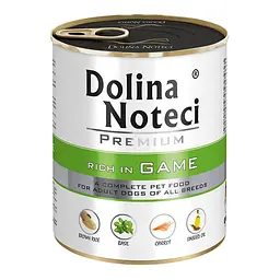 Вологий корм для собак Dolina Noteci Premium з дичиною банка 800 г