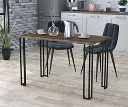 Обідній стіл Сквер 120-65 Прямі кути Loft Design (Горіх Модена)