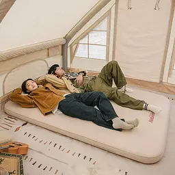 Матрац самонадувний Naturehike (NH21FCD11) 6см - двомісний -бежевий - мініатюра 5