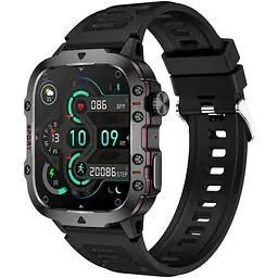 Смарт-годинник Lige Smart Expert Nano Rubber 2 ремінці чорний (3204)