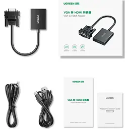 Перехідник VGA M to HDMI F CM513 black Ugreen (50945) - мініатюра 3