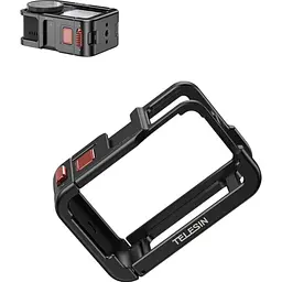 Рамка Telesin S6-FMS-13BK-TDJ-1 для DJI Action 5 Pro/4/3 Black - мініатюра 2