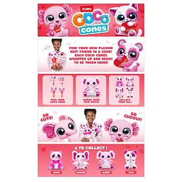 Іграшка м'яка Zuru Coco Cones Valentines в асортименті (9639SQ1) - мініатюра 15