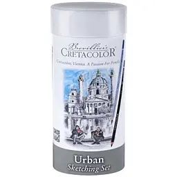 Набір художніх матеріалів Cretacolor URBAN SKETCHING 24 шт металева коробка