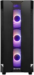 Корпус Chieftec HUNTER GS-01B-OP 4x120mm A-RGB, ATX, без Блок живлення, Чорний - мініатюра 2