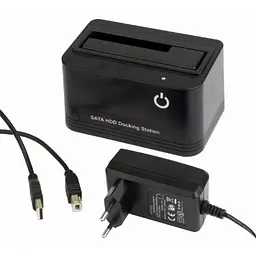 Док-станція для накопичувачів Gembird 2.5\3.5 SATA HDD, USB 2.0 (HD32-U2S-5) - мініатюра 3