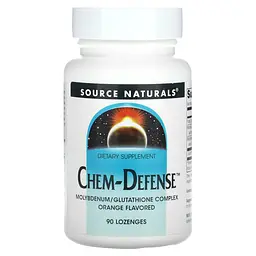 Молибден, Chem-Defense, вкус апельсина, 90 леденцов Source Naturals vit0002755