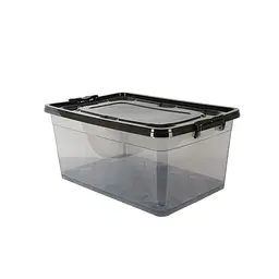 Контейнер Asude Plastik 80 л чорний прозорий (ASD149-F)