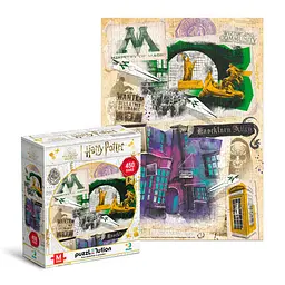 Пазл 200504 DoDo Hard-M "Harry Potter. Міністерство магії та Алея Ноктерн" 450 елементів, в коробці (4823115908674)