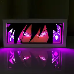 Світильник нічник 3D Наруто Саске Учиха Наруто Саске Учиха Naruto Sasuke Uchiha 20 см NL3D N SU