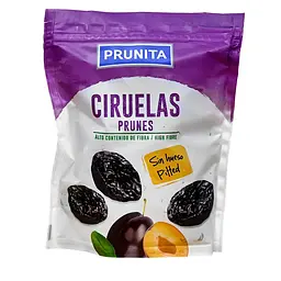 Чорнослив, сушена слива, без кісточок. Prunita Ciruelas 200г (8412054008994)