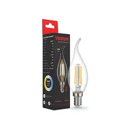 Лампочка Vestum С35Т Е14 4Вт 220V 3000К (1-VS-2406) - мініатюра 2