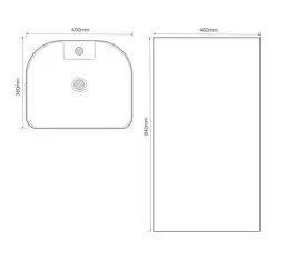 Умивальник підлоговий Mixxus Premium Diverse-1101 marble 460x380x840 мм з отвором під змішувач та пер MP6575, Мармур - мініатюра 2