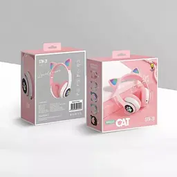 Навушники Bluetooth Tucci STN28 з вушками Pink  - мініатюра 5