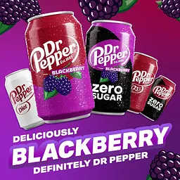Газований напій Dr Pepper Blackberry Zero Sugar 355 мл - мініатюра 3