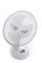 Настільний вентилятор Adler AD 7302, 23 см, 45 Вт, поворотний, 2 швидкості, регулювання нахилу, компактний вентилятор для дому та - мініатюра 10