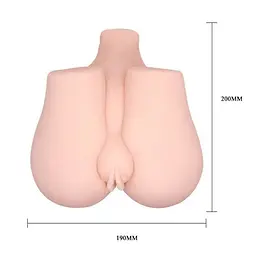 Мастурбатор Crazy Bull Vagina та Anus з вібрацією, 16х10 см - мініатюра 2