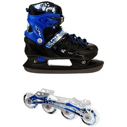 Ролики-ковзани Scale Sport 38-41 Чорно-синій (2000903105985)