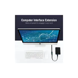 Дата кабель USB 3.0 AM/AF 2.0m flat black Vention (VAS-A13-B200) - мініатюра 4
